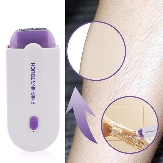 Rechargeable Painless Hair Trimmer for Women & Men - Facial & Body Hair Remover Shaver - Cordless & Portable