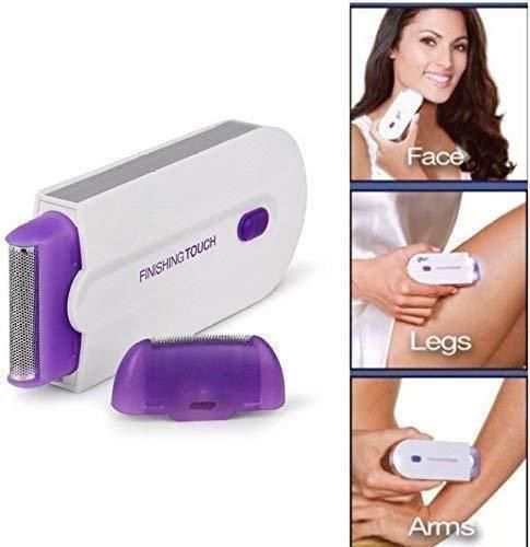 Rechargeable Painless Hair Trimmer for Women & Men - Facial & Body Hair Remover Shaver - Cordless & Portable